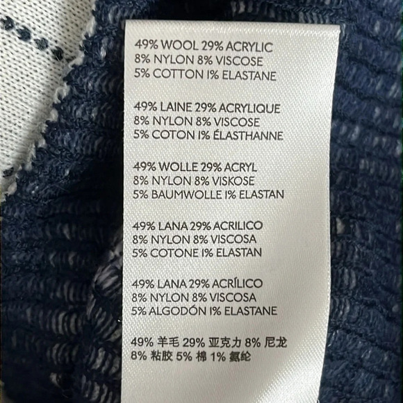 Anthropologie Libby Fair Isle Wool Blend Sweater in Wedgewood - NEW - Medium - Picture 8 of 11